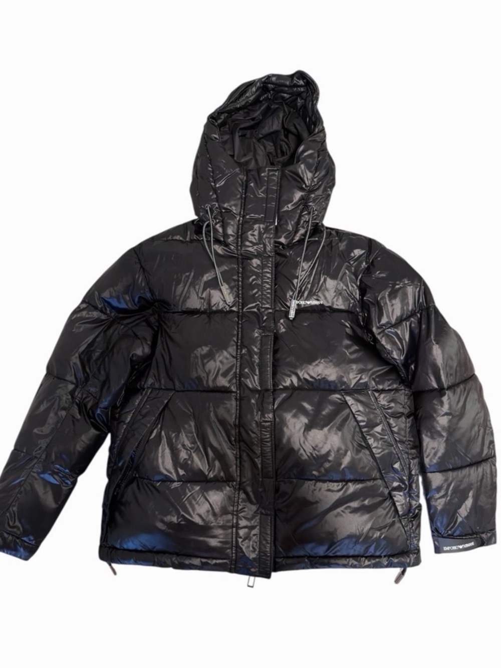 Authentic Emporio Armani women’s Puffer Jacket with hood Size 38, my size M